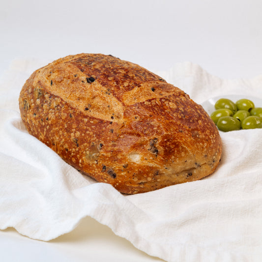 Kalamata olive sourdough