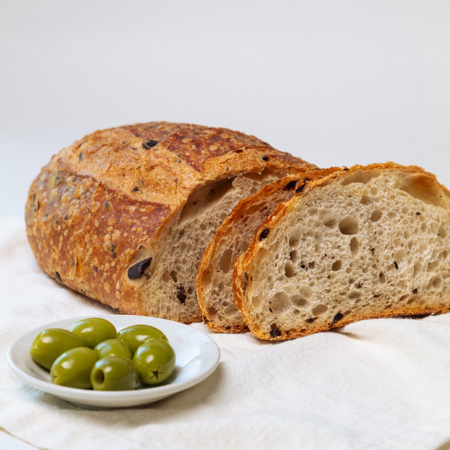 Kalamata olive sourdough