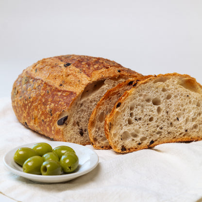 Kalamata olive sourdough